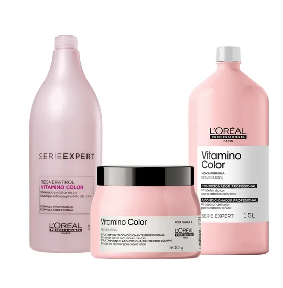 L'Oréal Vitamino Color (Shampoo, Condicionador e Máscara)